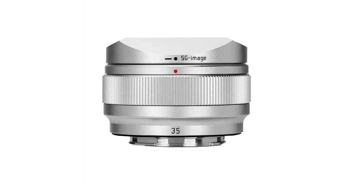 SG-image、単焦点レンズ「SG-image AF 35mm F2.2」にシルバーモデルの
