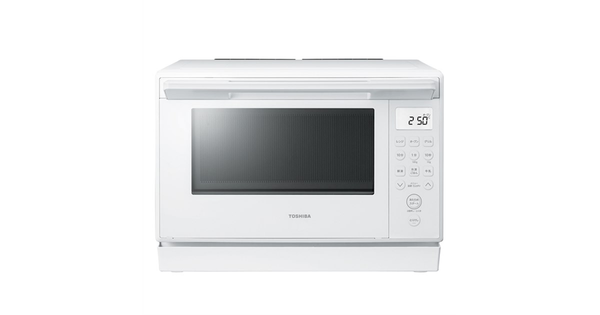東芝、ワイド＆フラット庫内を採用した角皿式スチームオーブンレンジ