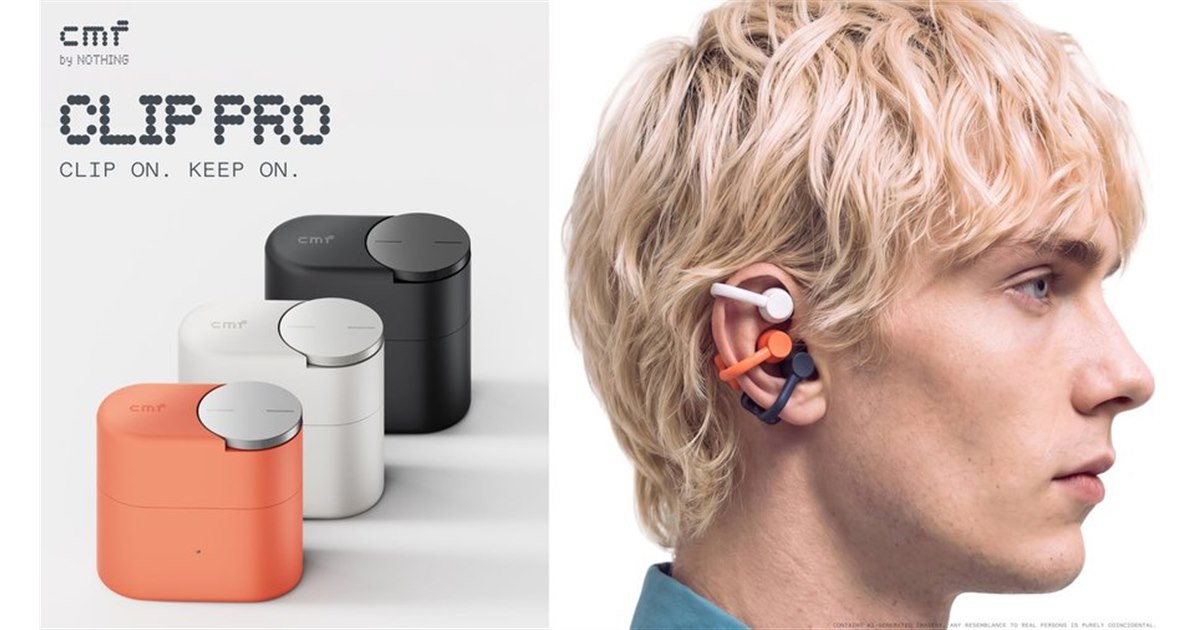 Nothing、スマートダイヤルを備えたクリップ型ワイヤレスイヤホン「CMF