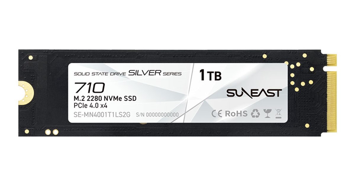 SUNEAST、最大7450MB/sのM.2 SSD「SUNEAST GOLD SERIES 720」を店舗で