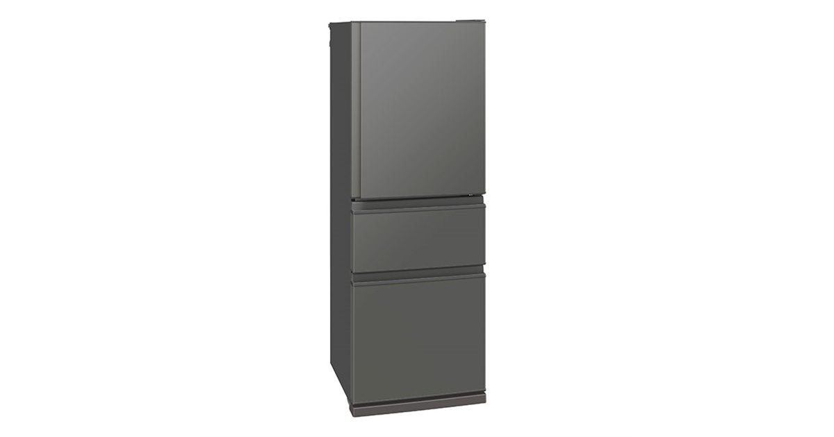 三菱電機、ちょっと低めで使いやすい330Lの3ドア冷蔵庫「MR-C33N