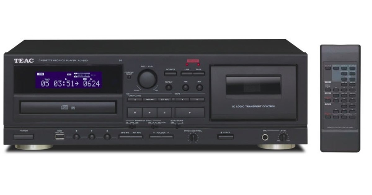 TEAC、カセットデッキ/CDプレーヤー「AD-850-SE」にストア限定ブラック