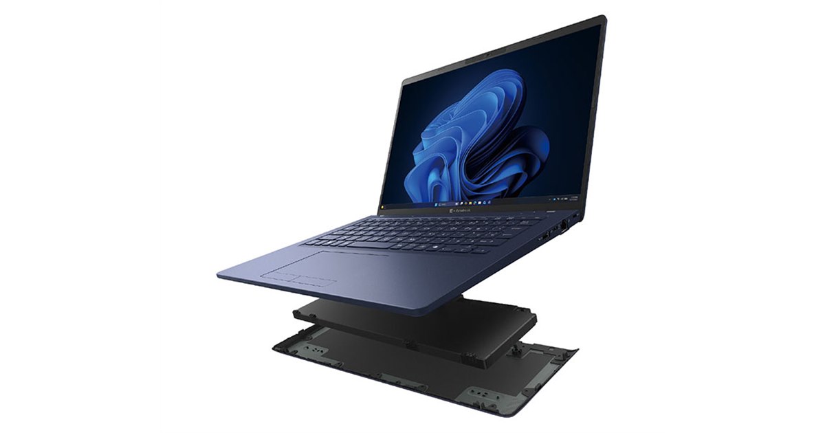 Dynabook、バッテリー交換に対応した1kg未満の軽量14型モバイルノート