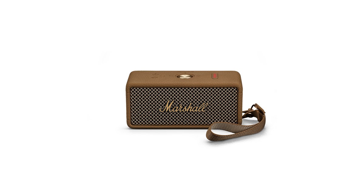 Marshall、ポータブルスピーカー「Emberton III」に新色「Brown」を