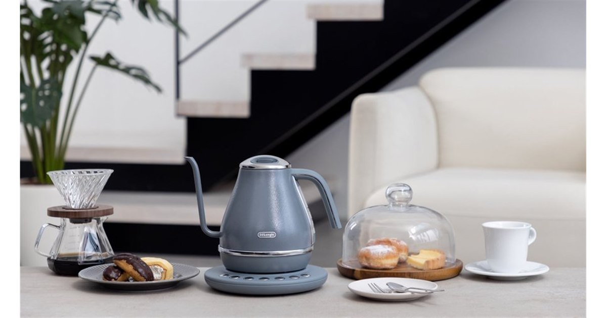 デロンギ、電気カフェケトル「デロンギ アイコナ」に新色「ぺ