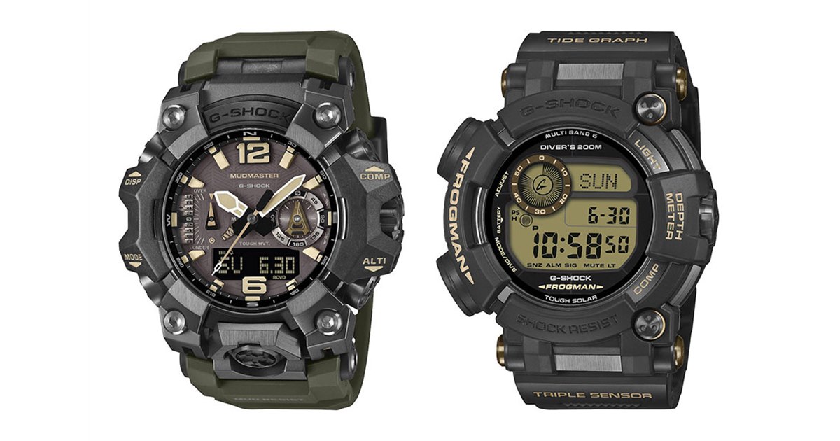 カシオ、「MASTER OF G」から「MUDMASTER GWG-B1000-1A3JF」「FROGMAN