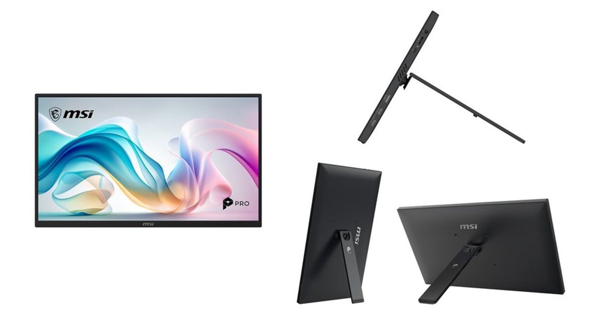 MSI、10点マルチタッチ対応の15.6型モバイルモニター「PRO MP161E6T
