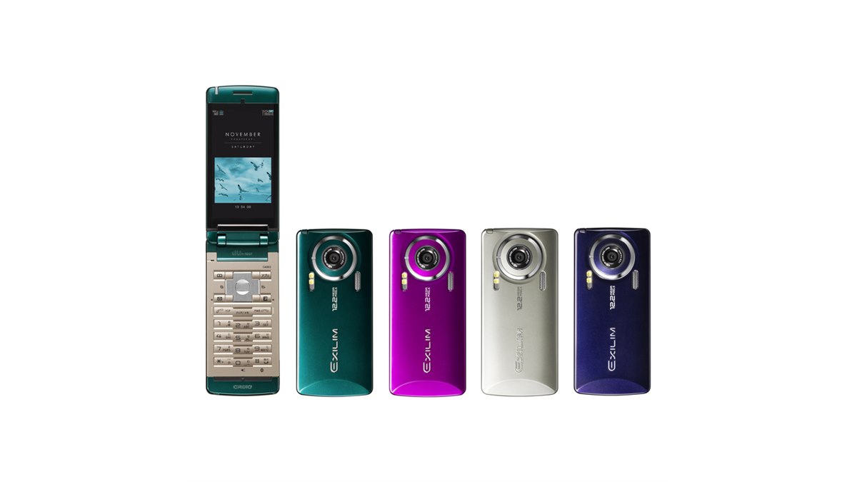 【未使用・新品】 EXILIM CA004 メタルシルバー　ガラケー　携帯電話 ムスビー｜キャリーモバイル☆au カシオ CASIO EXILIMケータイ