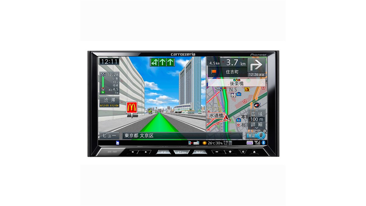 パイオニア、ロードクリエイター搭載の一体型ナビ - 価格.com