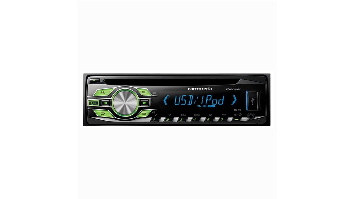 Pioneer carrozzeria 50W 1DIN カーオーディオ Carrozzeria (Pioneer) DVH-570 Car Audio 1DIN CD/DVD/USB