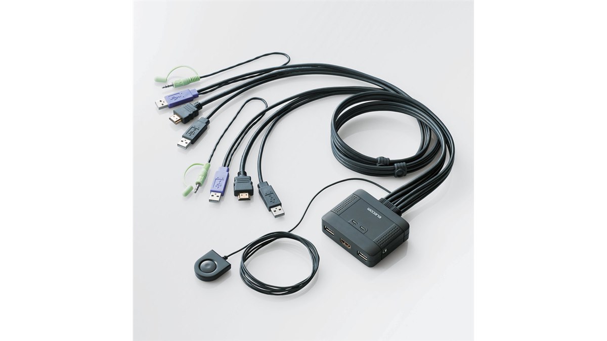 エレコム、HDMI対応のCPU切替器「KVM-HDHDU2」 - 価格.com