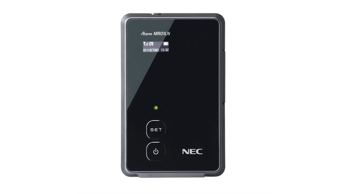 NEC、月額3980円からの「BIGLOBE LTE」に対応したモバイルルーター