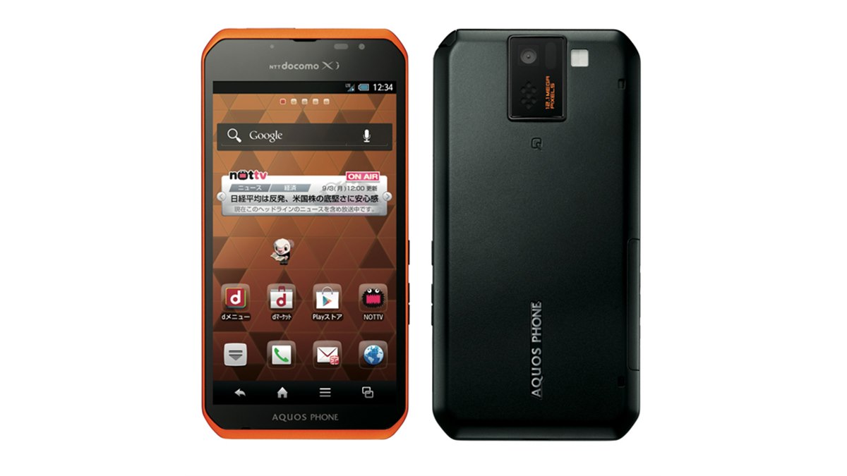 ドコモ、Xi&NOTTV対応「AQUOS PHONE sv SH-10D」の予約を8/24より開始