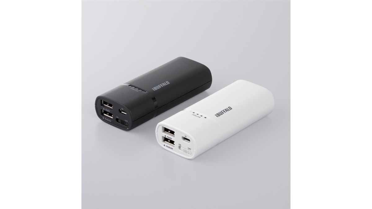 バッファロー、急速充電対応の5200mAhモバイルバッテリー「BSMPB04