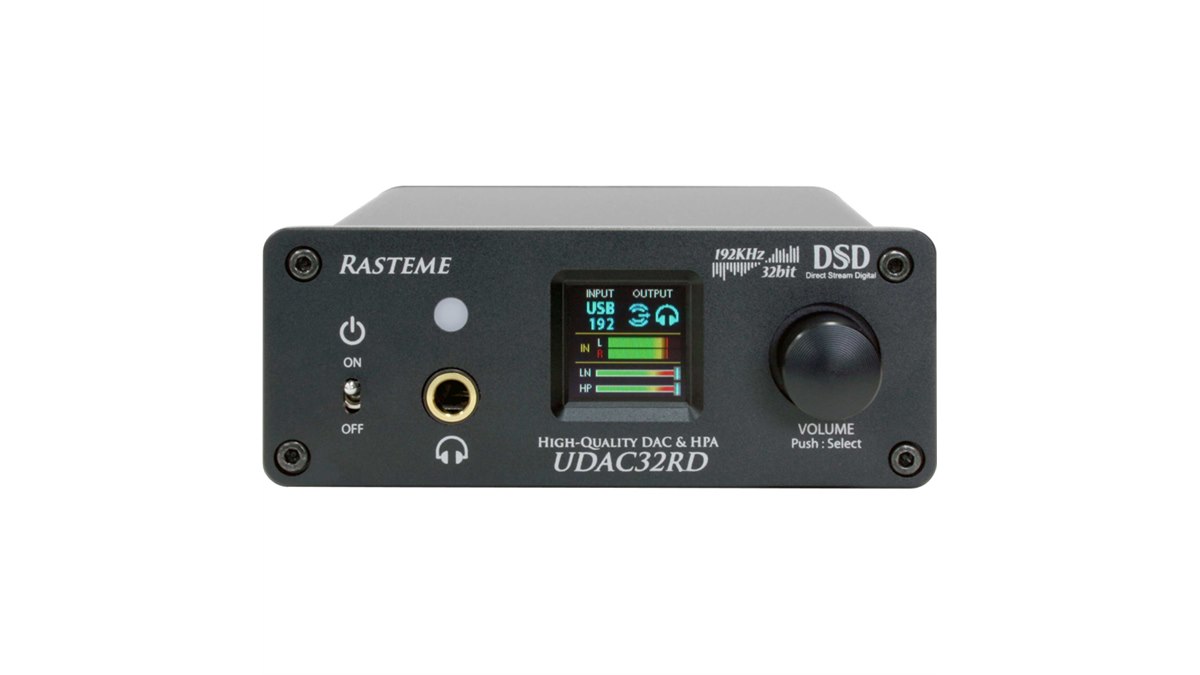 【RASTEME】ラステーム　UDAC32R ラステーム、192/24対応プリアンプ機能付きUSB-DAC「UDAC32R