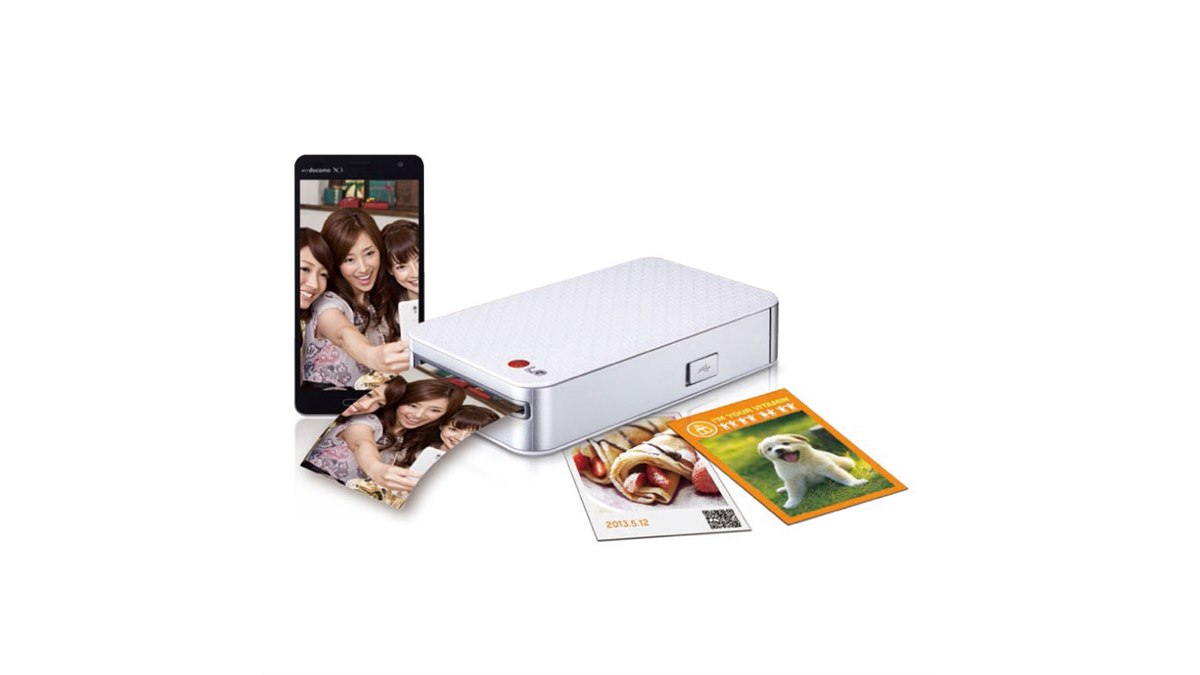 LG Pocket photo ホワイト Amazon | LG Electronics Japan スマートフォン連動プリンター