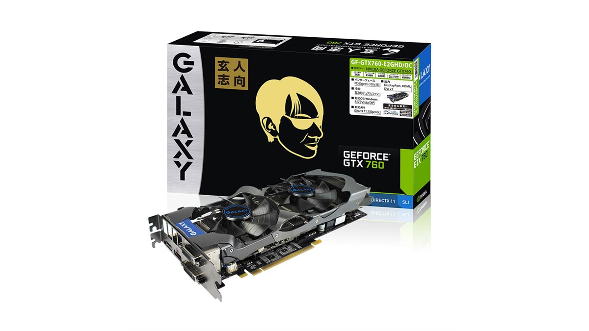 玄人志向、ブースト1110MHzのOC仕様「GeForce GTX 760」 - 価格.com