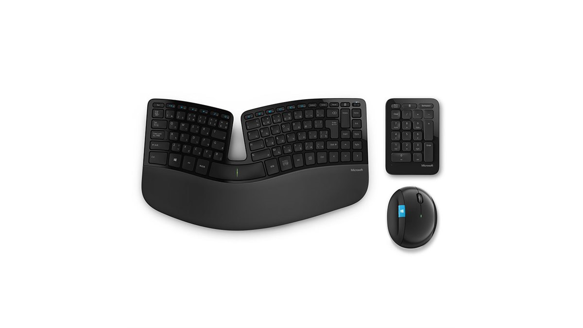 マイクロソフト スカルプト エルゴノミック  デスクトップ ワイヤレス キーボード マウス テンキー セット 51S-y7H0WvL._AC_UF894,