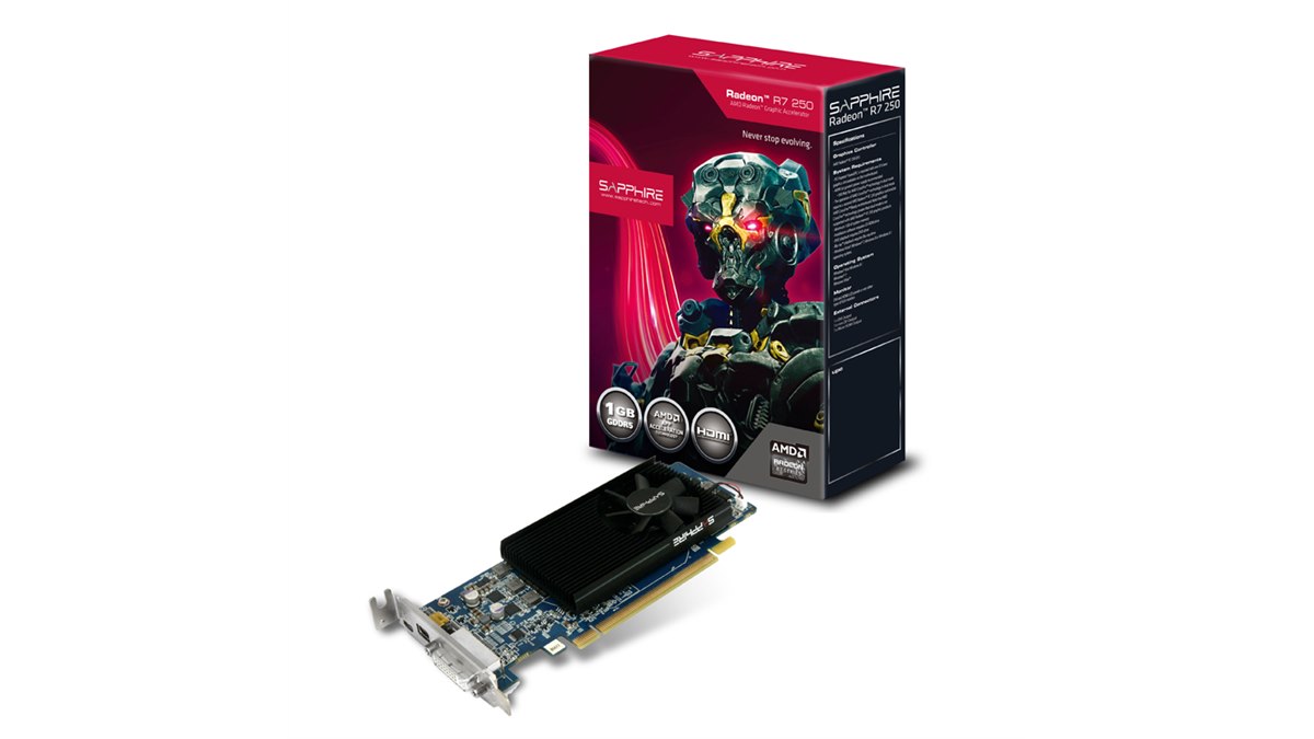SAPPHIRE、ロープロファイル対応のRadeon R7 250/240搭載ビデオカード