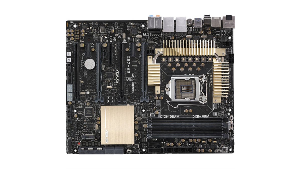 ASUS Z97-WS マザーボード　現状品 ASUS、4-way SLI環境も構築できるZ97マザーボード「Z97-WS