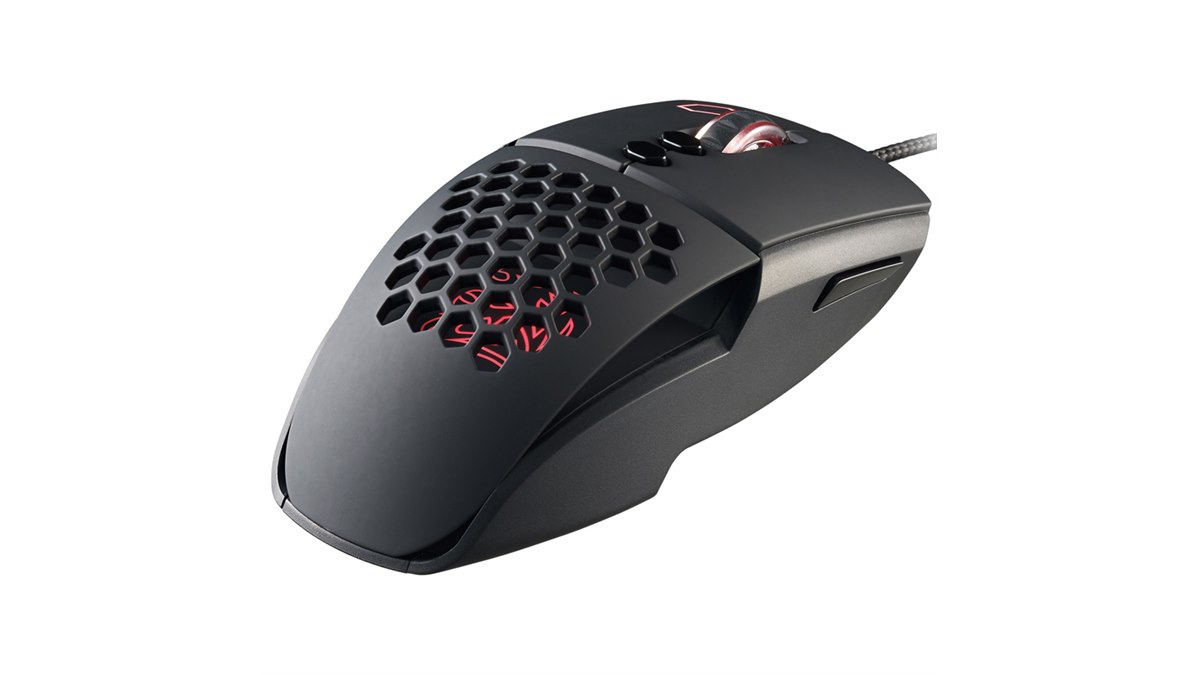 Thermaltake、ハニカム構造で手が蒸れにくいレーザー式ゲーミング