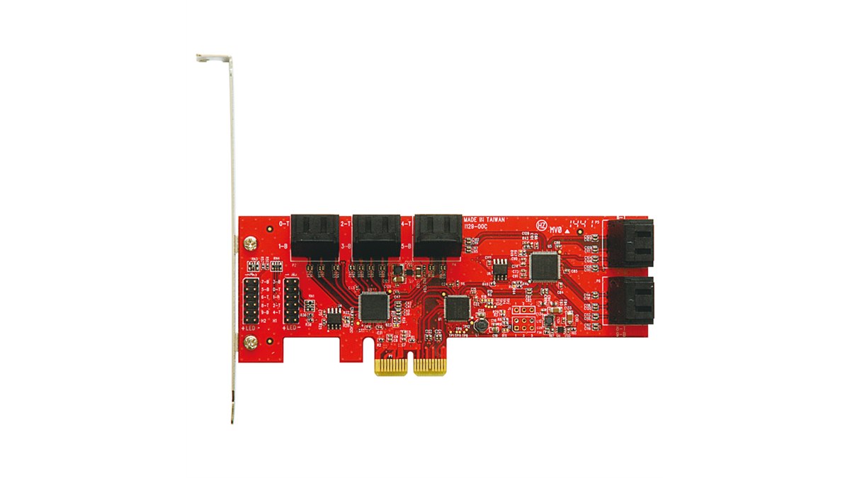 玄人志向「SATA3I10-PCIE」　SATA3増設カード 玄人志向、1枚でSATA 3.0を10ポート増設するインターフェイスカード