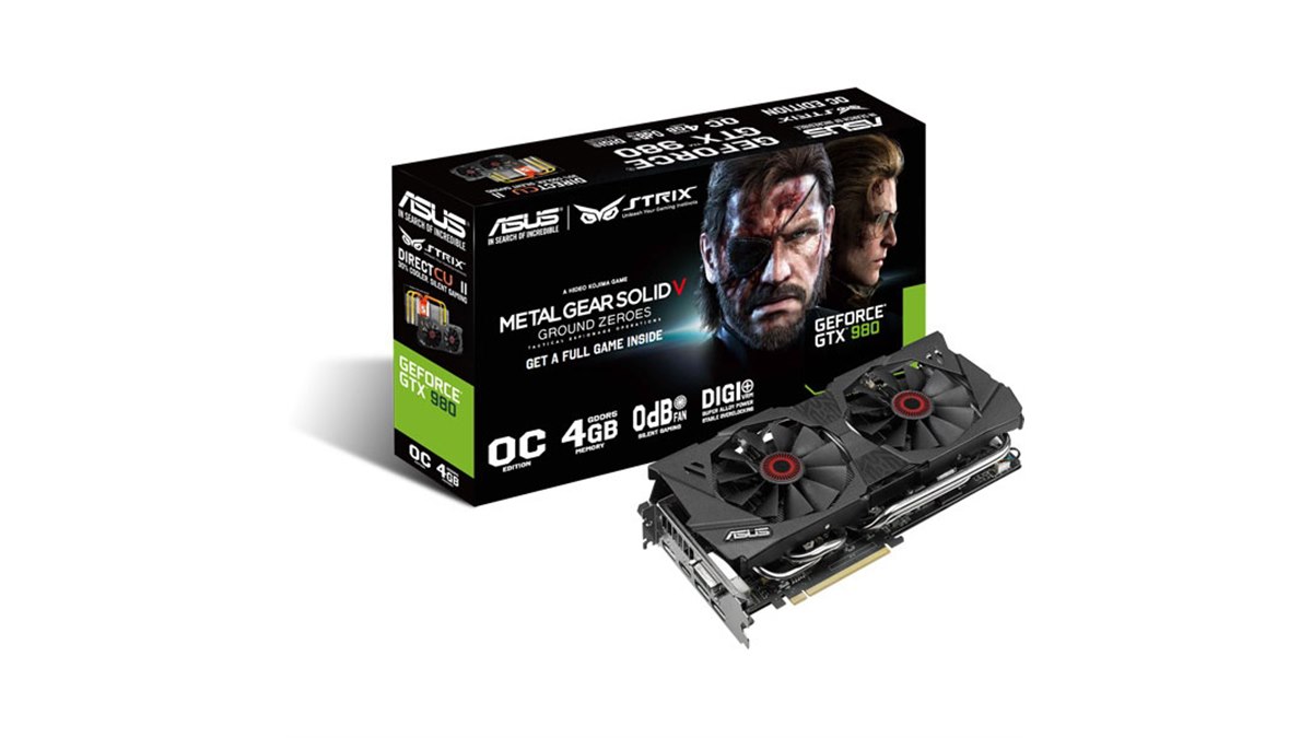 ASUS、「METAL GEAR SOLID V」付属の準ファンレスビデオカード3機種