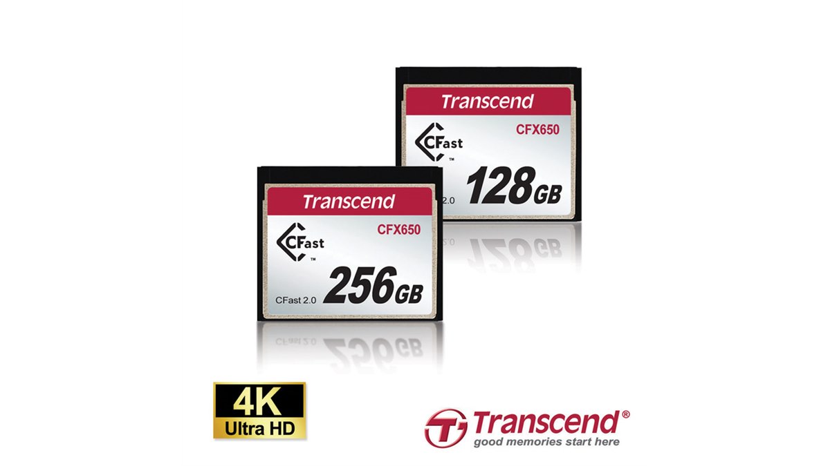 トランセンド、4K撮影などに適したCFast 2.0メモリーカード「CFX650