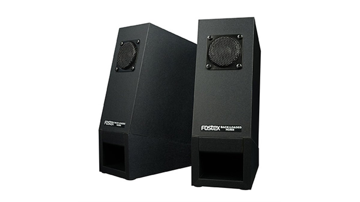 バックロードホーン　スピーカー　FOSTEX フォステクス、PCデスクでの再生に適したバックロードホーン