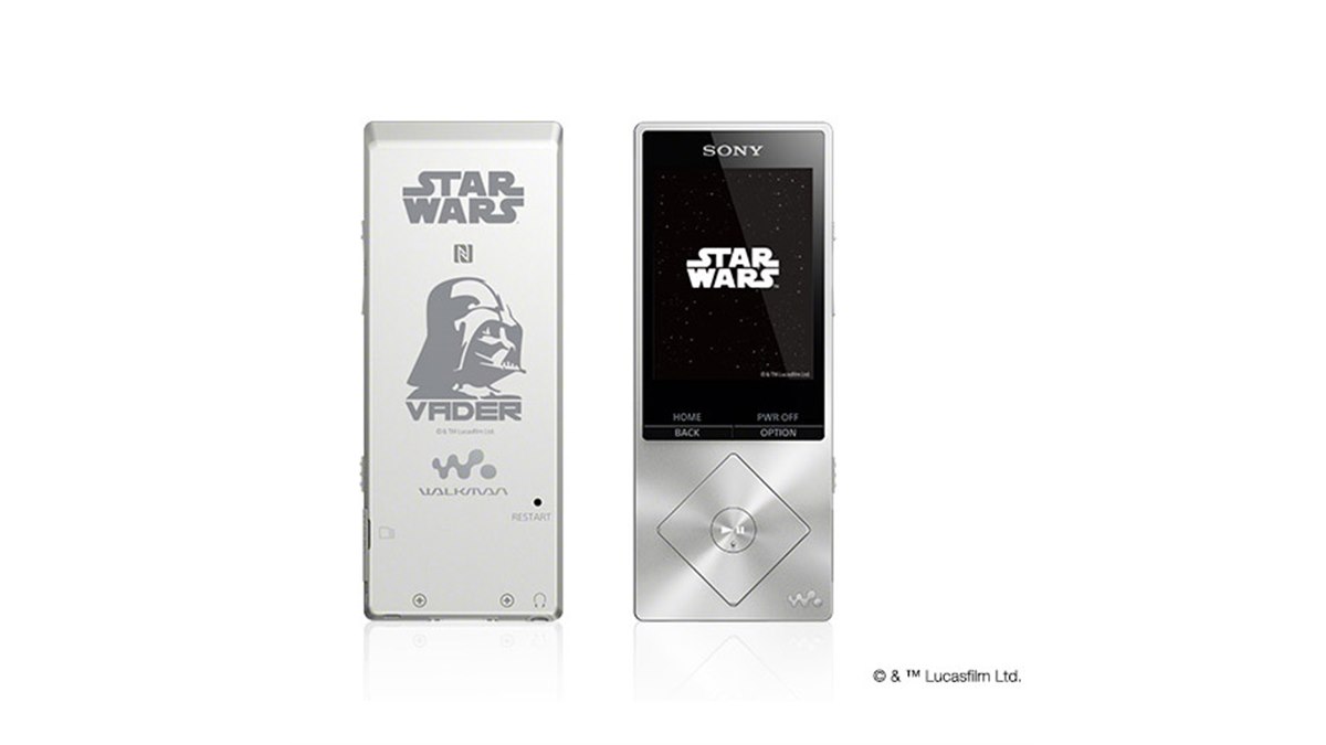 SONY NW-A27 スターウォーズ ベイダー　ウォークマン ソニー、映画「STAR WARS」コラボのハイレゾウォークマン＆ヘッドホン