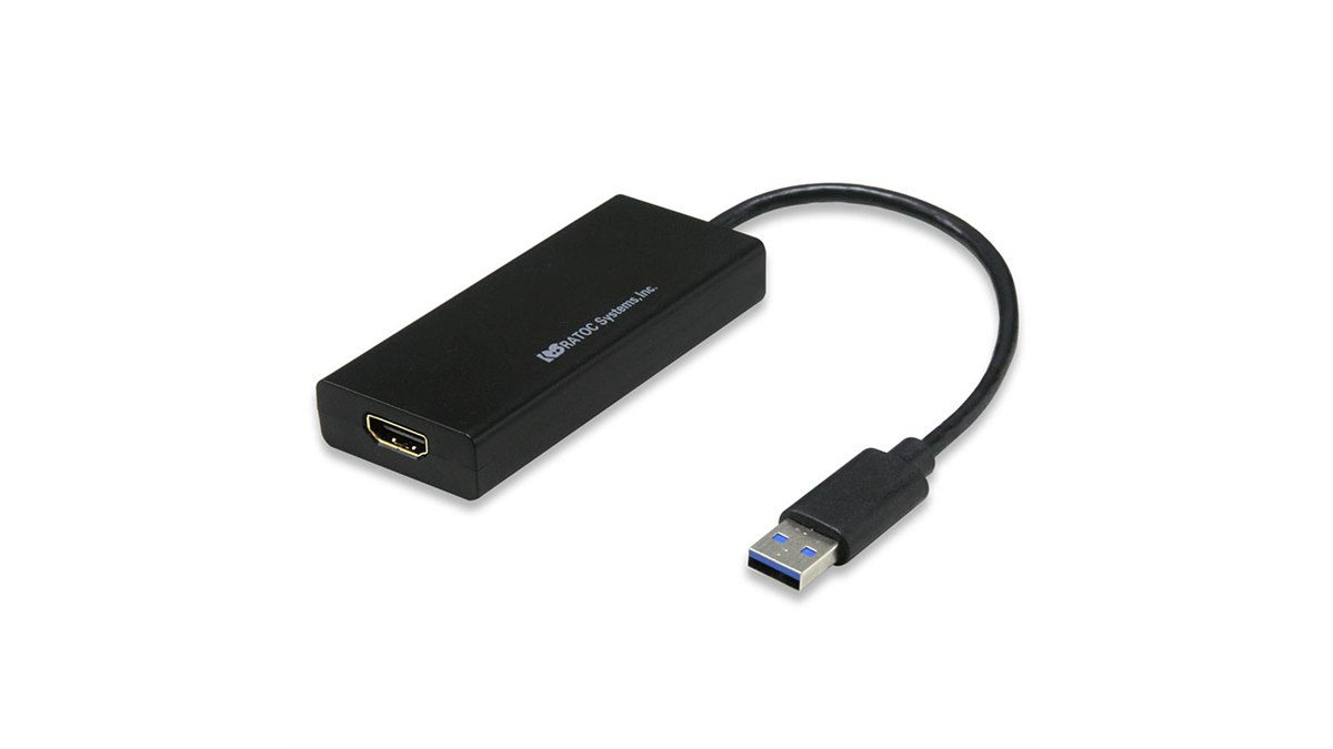 RATOC REX-USB3HD-4K HDMI変換アダプター ラトック、4K解像度対応のUSB接続ディスプレイアダプター「REX-USB3HD
