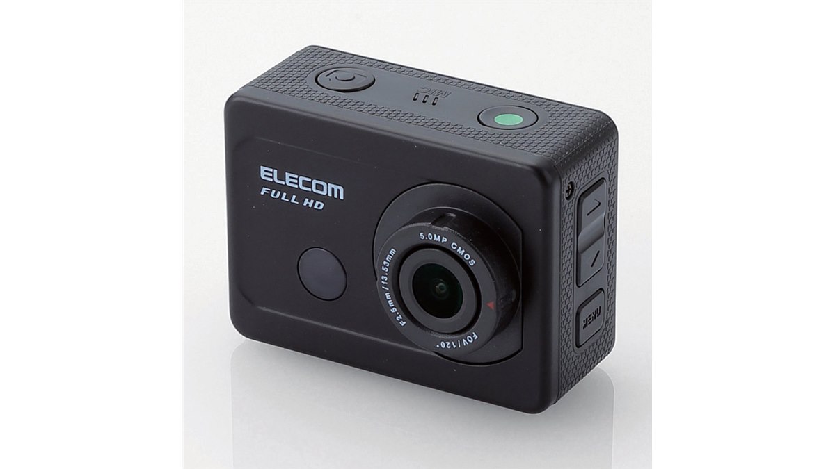 エレコム、20,779円で2型液晶搭載のフルHD対応アクションカメラなど
