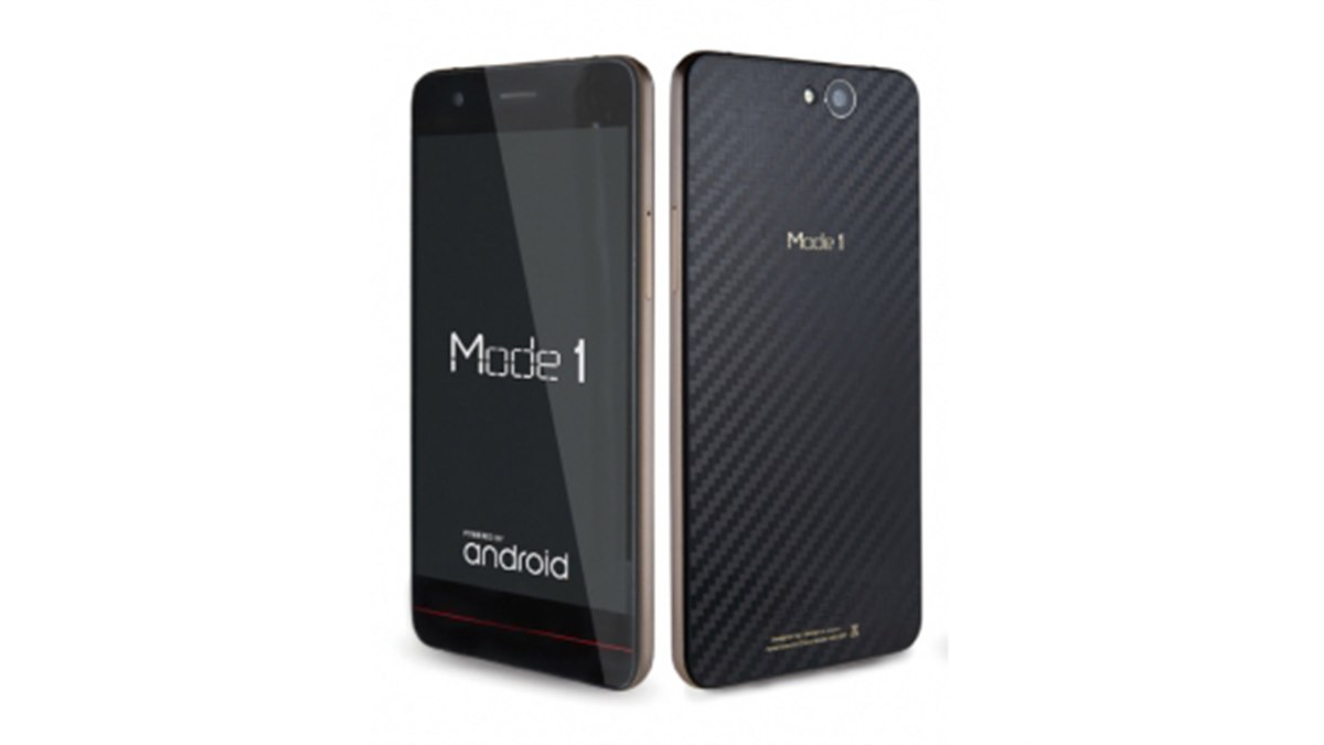 カーボン調デザインの5型SIMフリー「Mode1」が税別32,400円で発売