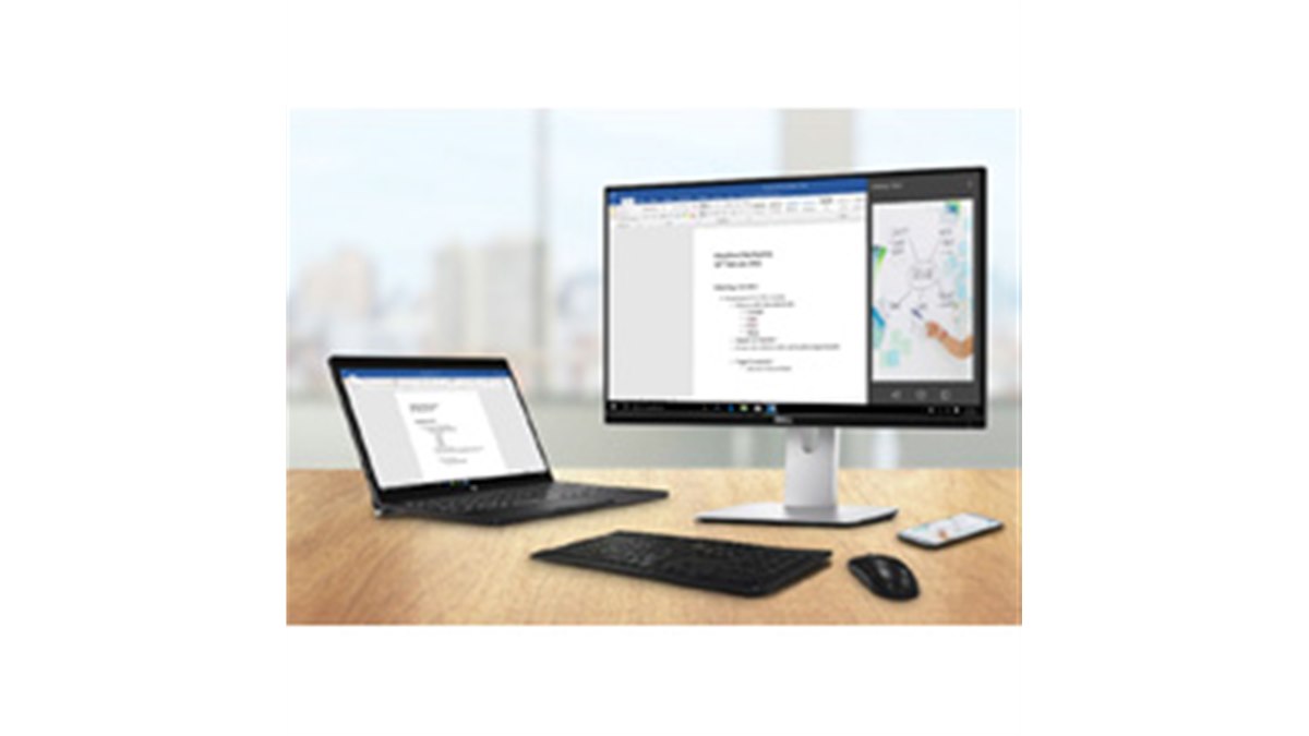 デル、2台のモバイル端末をワイヤレスで同時に表示できる23.8型液晶