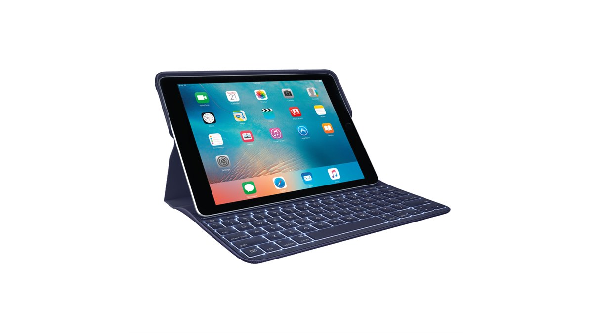 ロジクール、バックライト搭載の9.7インチiPad Pro用キーボードカバー