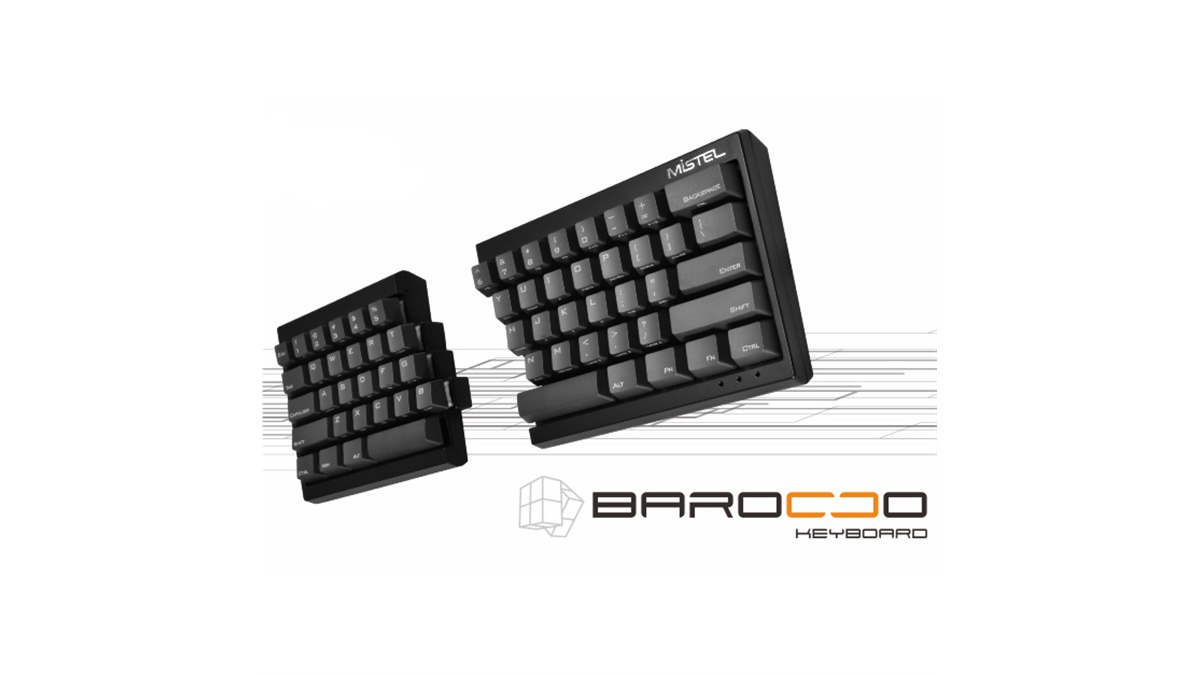 Mistel keyboard、左右が分離するメカニカルキーボード「Barocco