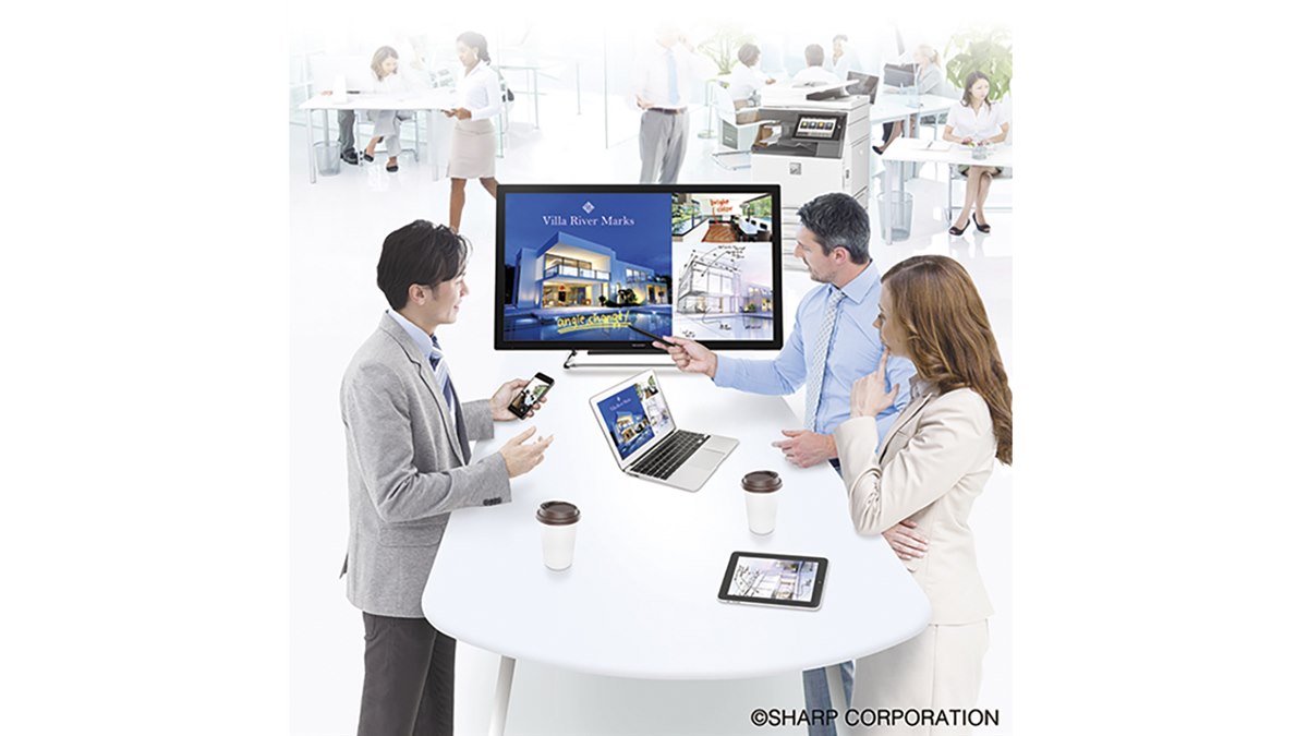 シャープ、少人数ミーティングに適した40V型フルHDタッチ