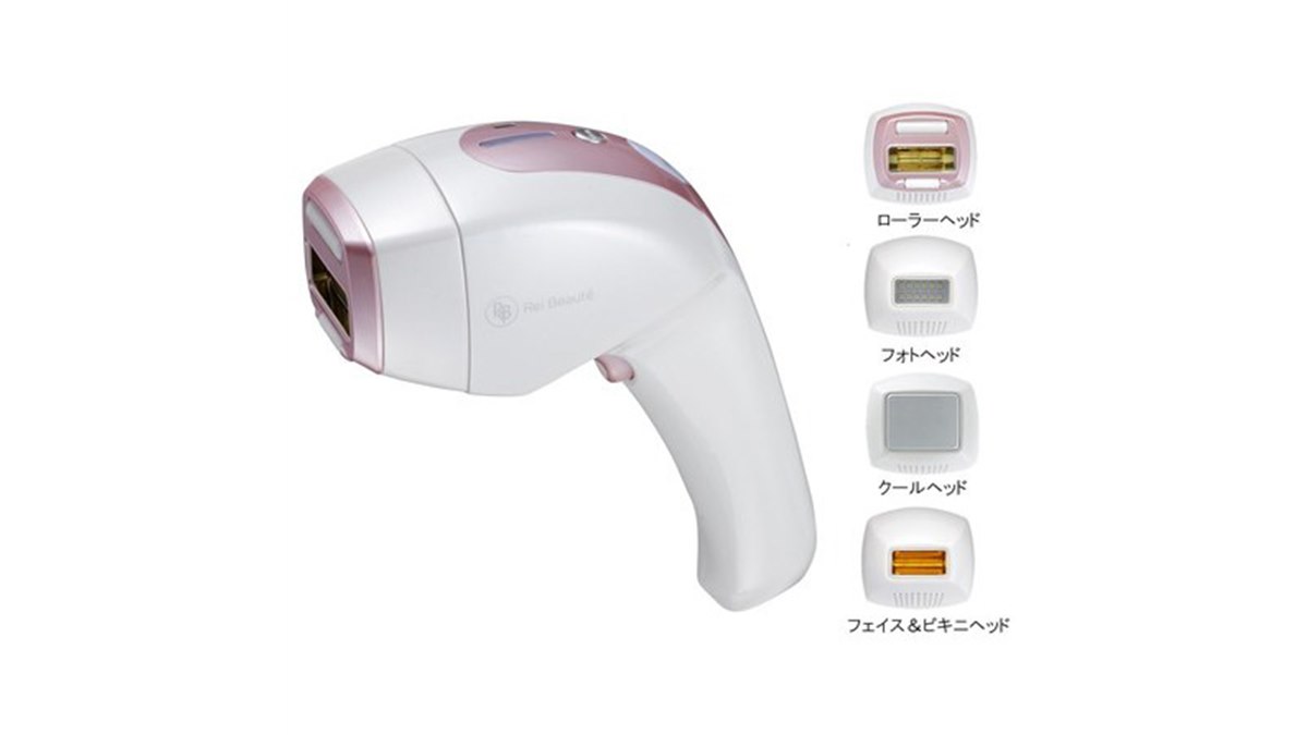 ヤーマン、4つのヘッドが付属するムダ毛＆美肌ケア用「「レイボーテ