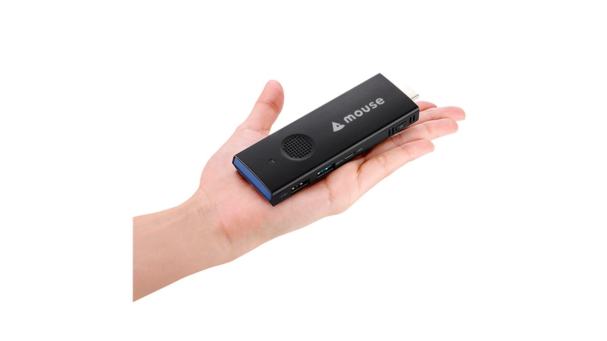 【新品未使用/未開封】マウスコンピュータ　スティックPC mouse mouse、冷却ファン付きスティックPC「m-Stick」にAtom x5-Z8350