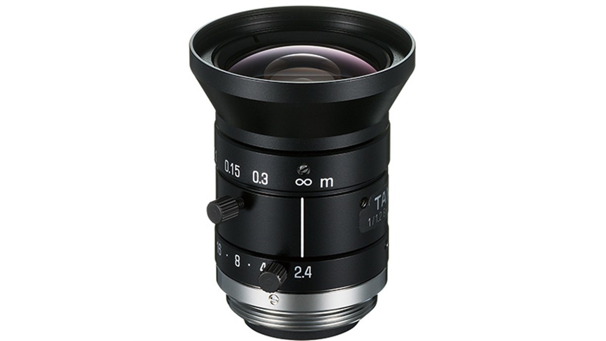 タムロン　メガピクセル単焦点レンズ　M23FM08 タムロン、1/1.2型対応で5メガピクセルの29mm径マシンビジョンレンズ