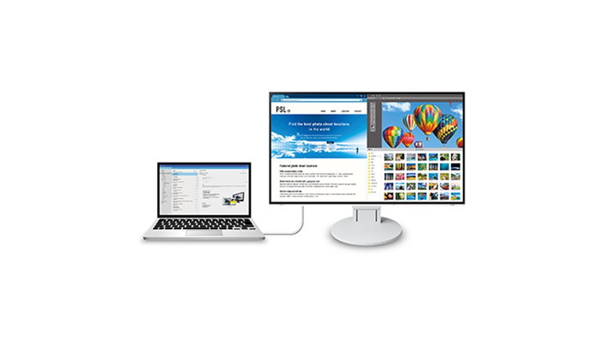 EIZO、Type-C搭載で60W給電対応の27型4K液晶「FlexScan EV2785