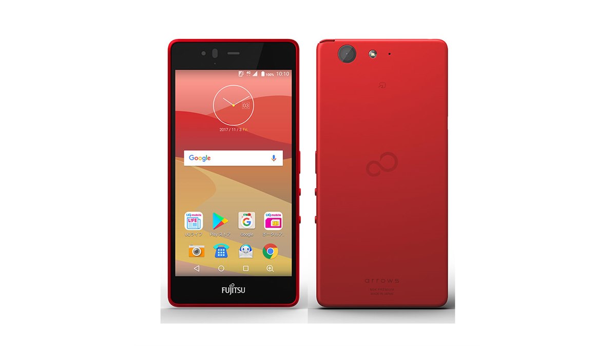 UQ mobile、「arrows M04 PREMIUM」と「AQUOS sense」を10/26