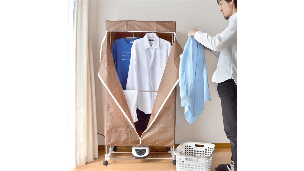 速乾部屋干し”に対応する、ハンガーラック丸ごと乾燥機「まとめて