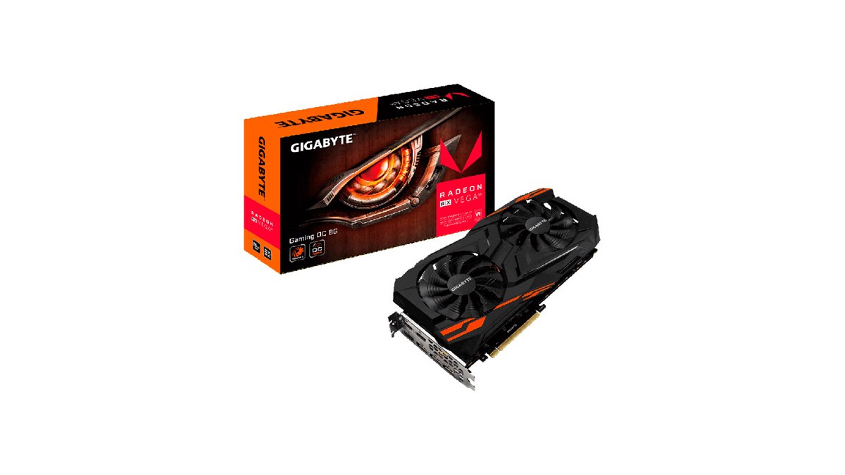 GIGABYTE Radeon VEGA56 搭載 GV-RXVEGA 56GA Gigabyte Radeon Rx Vega 56 Gaming OC 8G Graphic Card - GV
