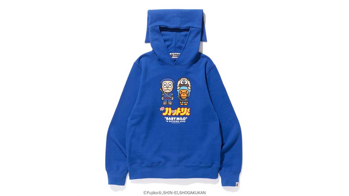 希少 A BATHING APE スカジャン 中綿 ブルゾン 原宿 忍者 M 忍者ハットリくんとA BATHING APE（R）がコラボ、“頭巾型の