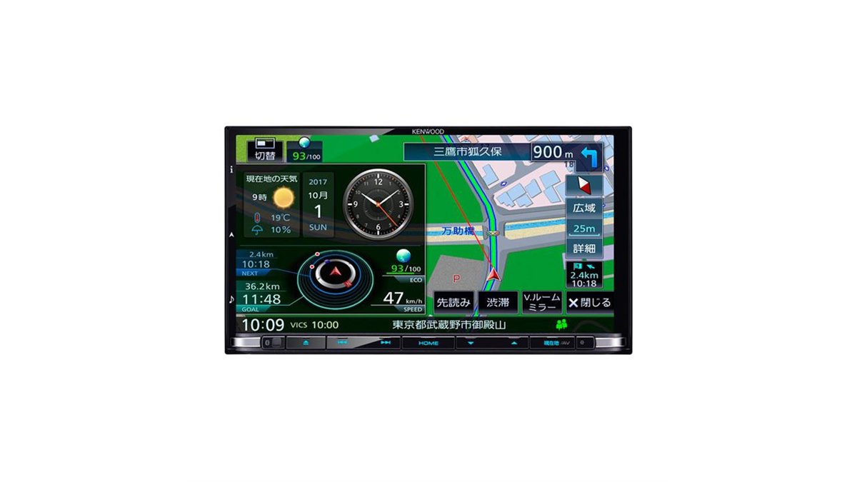KENWOOD 彩速ナビMDV-Z905