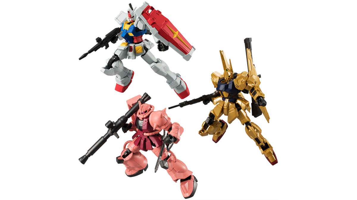 バンダイ、「ガンダム」「シャア専用ザク」「百式」など110mmビッグ食