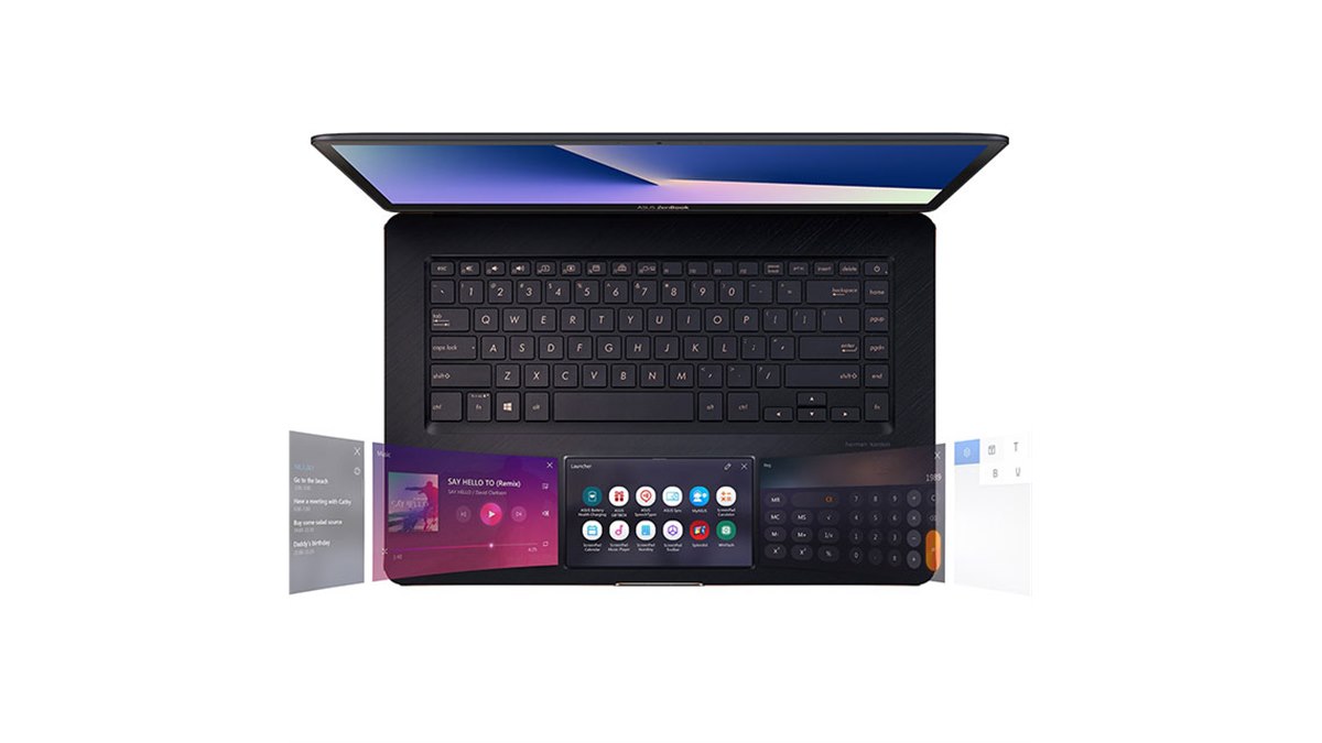 ASUS、パッドにサブ液晶「ScreenPad」を搭載した「ZenBook Pro15
