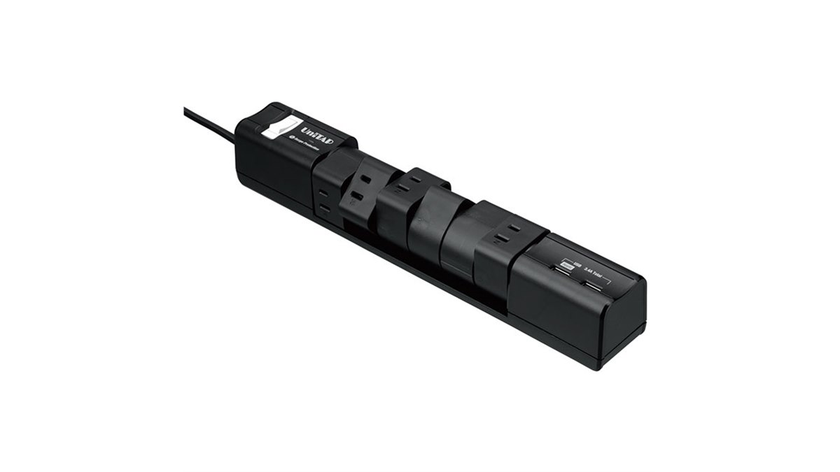 2ポートUSB給電機能付 回転式 6個口OAタップ プリンストン、2ポートUSB給電機能付き回転式6個口OAタップ - 価格.com