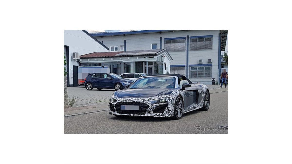 GTか改良モデルか、アウディ R8 謎のプロトタイプにスパイダーも